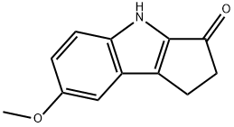 7-methoxy-1,2-dihydrocyclopenta[b]indol-3(4H)-one, 117311-14-5, 结构式