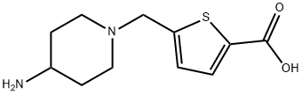 5-[(4-aminopiperidin-1-yl)methyl]thiophene-2-carboxylic acid Structure