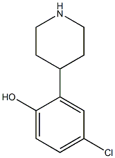 4-chloro-2-piperidin-4-ylphenol Structure