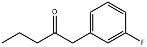 1-(3-フルオロフェニル)ペンタン-2-オン 化学構造式
