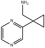 [1-(Pyrazin-2-yl)cyclopropyl]methanamine Structure