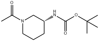 tert-butyl (R)-(1-acetylpiperidin-3-yl)carbamate Structure