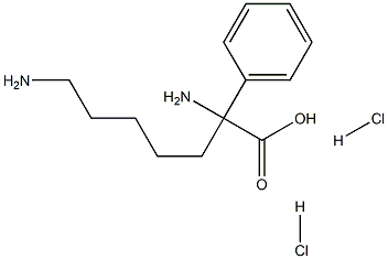 2,7-DIAMINO-2-PHENYLHEPTANOIC ACID DIHYDROCHLORIDE Struktur