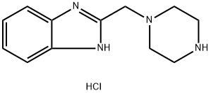 2-(piperazin-1-ylmethyl)-1H-benzimidazole dihydrochloride 化学構造式