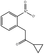 1-cyclopropyl-2-(2-nitrophenyl)ethanone 化学構造式