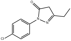 1-(4-chlorophenyl)-3-ethyl-1H-pyrazol-5(4H)-one, 118048-92-3, 结构式