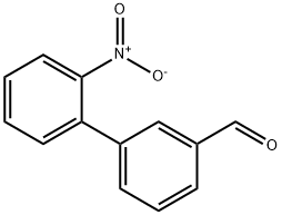 2′-ニトロビフェニル-3-カルボアルデヒド 化学構造式