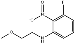 3-Fluoro-N-(2-methoxyethyl)-2-nitroaniline Struktur