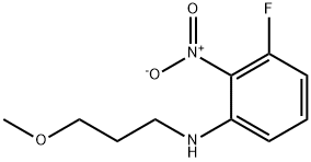 3-Fluoro-N-(3-methoxypropyl)-2-nitroaniline Struktur