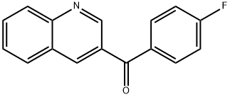 3-(4-フルオロベンゾイル)キノリン 化学構造式