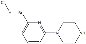 1-(6-bromo-2-pyridinyl)piperazine hydrochloride Structure