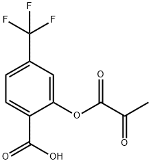 Benzoic acid, 2-(1,2-dioxopropoxy)-4-(trifluoromethyl)- Structure