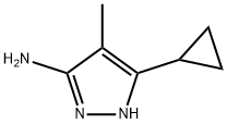 3-CYCLOPROPYL-4-METHYL-1H-PYRAZOL-5-AMINE 结构式