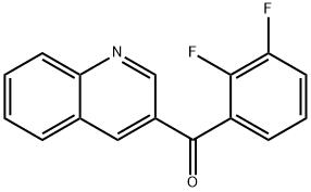 3-(2,3-Difluorobenzoyl)quinoline Structure