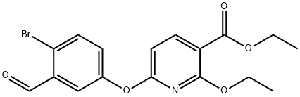 ethyl 6-(4-bromo-3-formylphenoxy)-2-ethoxynicotinate|1187189-41-8