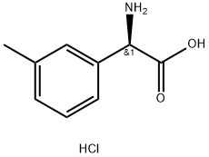 R-3-甲基苯甘氨酸盐酸盐,1192552-00-3,结构式