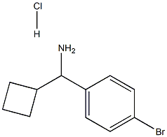 (4-bromophenyl)(cyclobutyl)methanamine hydrochloride Struktur