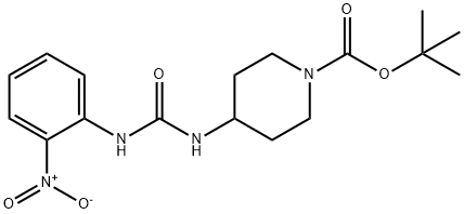 tert-Butyl 4-[3-(2-nitrophenyl)ureido]piperidine-1-carboxylate Struktur
