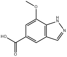 7-甲氧基-1H-吲唑-5-羧酸,1197943-41-1,结构式
