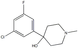 4-(3-chloro-5-fluorophenyl)-1-methylpiperidin-4-ol,1198285-73-2,结构式