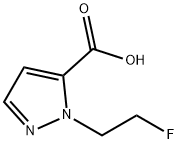 1-(2-Fluoroethyl)-1H-pyrazole-5-carboxylic acid Struktur