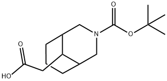 2-(3-(Tert-Butoxycarbonyl)-3-Azabicyclo[3.3.1]Nonan-9-Yl)Acetic Acid Struktur