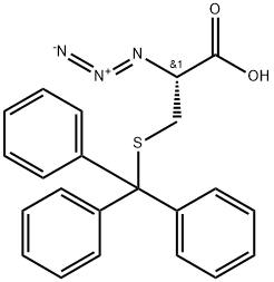 (2R)-2-Azido-3-(trityl-thio)propanoic acid Structure