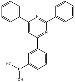 [3-(2,6-diphenyl-4-pyrimidinyl)phenyl]boronic acid,1199616-48-2,结构式