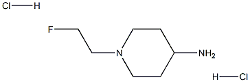 1-(2-氟乙基)哌啶-4-胺二盐酸盐 结构式