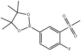 4-Fluoro-3-(methylsulfonyl)phenylboronic acid pinacol ester Struktur