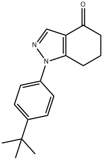 1-(4-TERT-BUTYLPHENYL)-1,5,6,7-TETRAHYDROINDAZOL-4-ONE,1203661-42-0,结构式