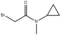2-ブロモ-N-シクロプロピル-N-メチルアセトアミド 化学構造式