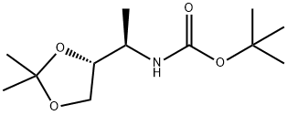 tert-butyl((R)-1-((R)-2,2-dimethyl-1,3-dioxolan-4-yl)ethyl)carbamate Structure