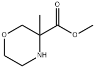 3-甲基吗啉-3-羧酸甲酯, 1206228-65-0, 结构式