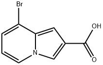 8-Bromo-indolizine-2-carboxylic acid Structure