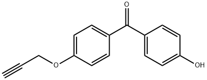 (4-Hydroxyphenyl)(4-(prop-2-yn-1-yloxy)phenyl)methanone Structure