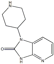 1-（哌啶-4-基）-1,3-二氢-2H-咪唑并[4,5-b]吡啶-2-酮, 1209456-28-9, 结构式
