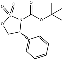 tert-butyl (4R)-2,2-dioxo-4-phenyl-1,2,3-oxathiazolidine-3-carboxylate Structure