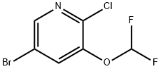 5-Bromo-2-chloro-3-difluoromethoxy-pyridine Struktur