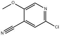 2-Chloro-5-methoxyisonicotinonitrile Struktur