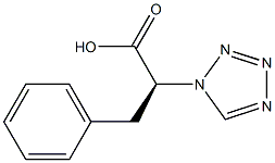 (2S)-3-phenyl-2-(1H-tetraazol-1-yl)propanoic acid Struktur