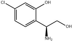 2-((1S)-1-AMINO-2-HYDROXYETHYL)-5-CHLOROPHENOL Struktur