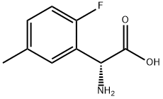 (2R)-2-AMINO-2-(2-FLUORO-5-METHYLPHENYL)ACETIC ACID,1213314-84-1,结构式