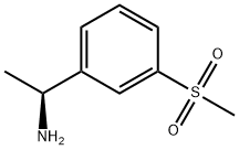 (1S)-1-(3-methanesulfonylphenyl)ethan-1-amine 化学構造式