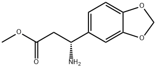(R)-3-氨基-3-(苯并[D][1,3]二氧杂环-5-基)丙酸甲酯, 1213682-64-4, 结构式