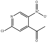 1-(2-chloro-5-nitropyridin-4-yl)ethanone Struktur