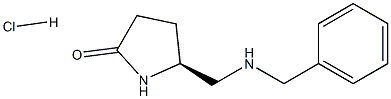 ( 5 S ) - 5 - [ ( 苄氨基 )甲基] - 2 -吡咯烷酮盐酸 结构式