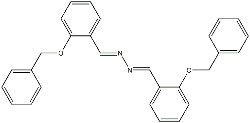 bis[2-(benzyloxy)benzylidene]hydrazine 化学構造式