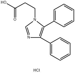 3-(4,5-diphenyl-1H-imidazol-1-yl)propanoic acid hydrochloride Struktur