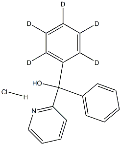 (2,3,4,5,6-pentadeuteriophenyl)-phenyl-pyridin-2-ylmethanol:hydrochloride Structure